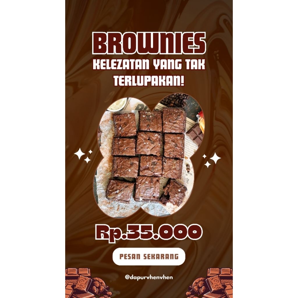 

Brownies panggang cocochip dengan bahan premium ukuran 22x10cm