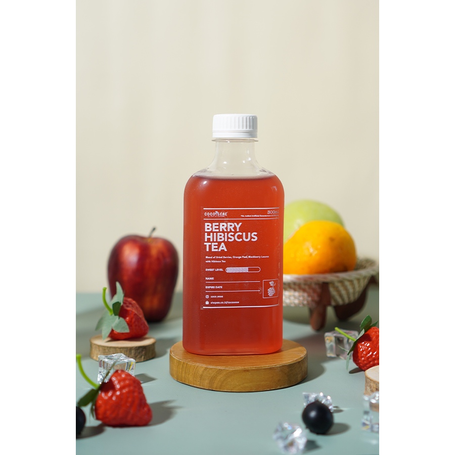 

Berry Hibiscus Tea / Teh Beri Hibiscus by Cocoseae - 300 ml