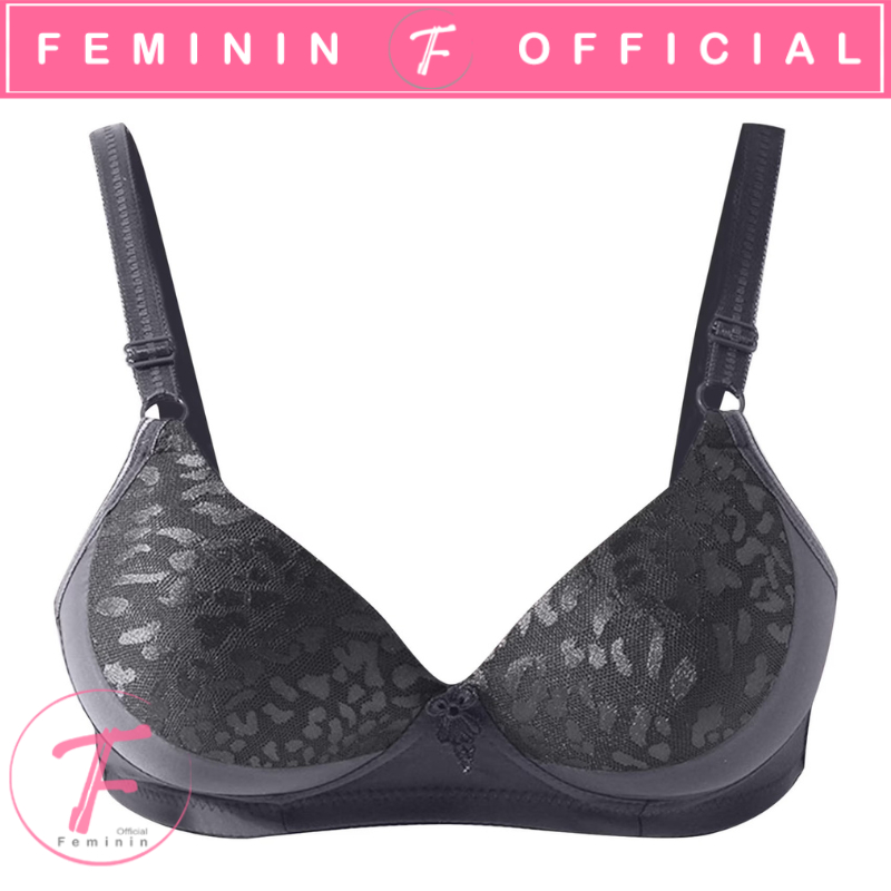 Feminin Bra Jumbo Push Up Motif Macan Bh Wanita Bra Wanita Murah Tanpa Kawat