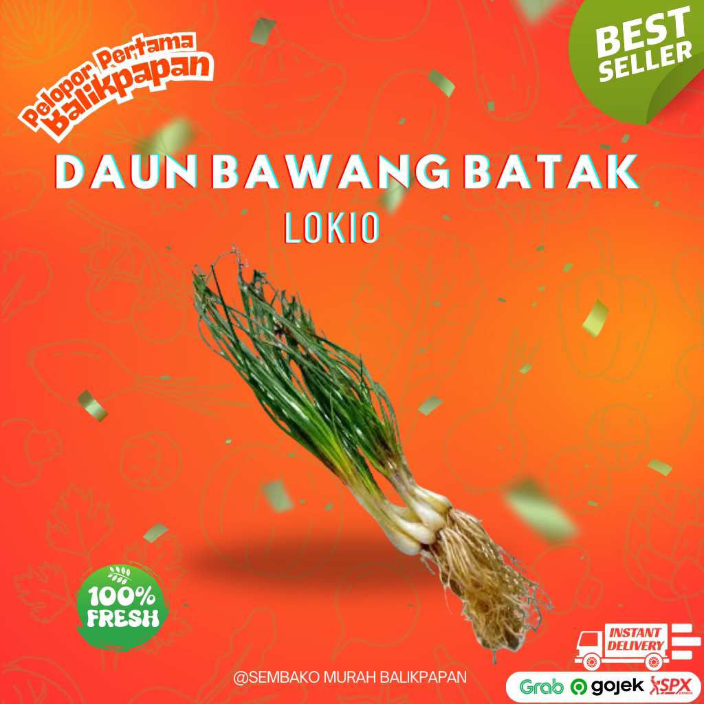 

daun bawang batak / lokio 1 ikat