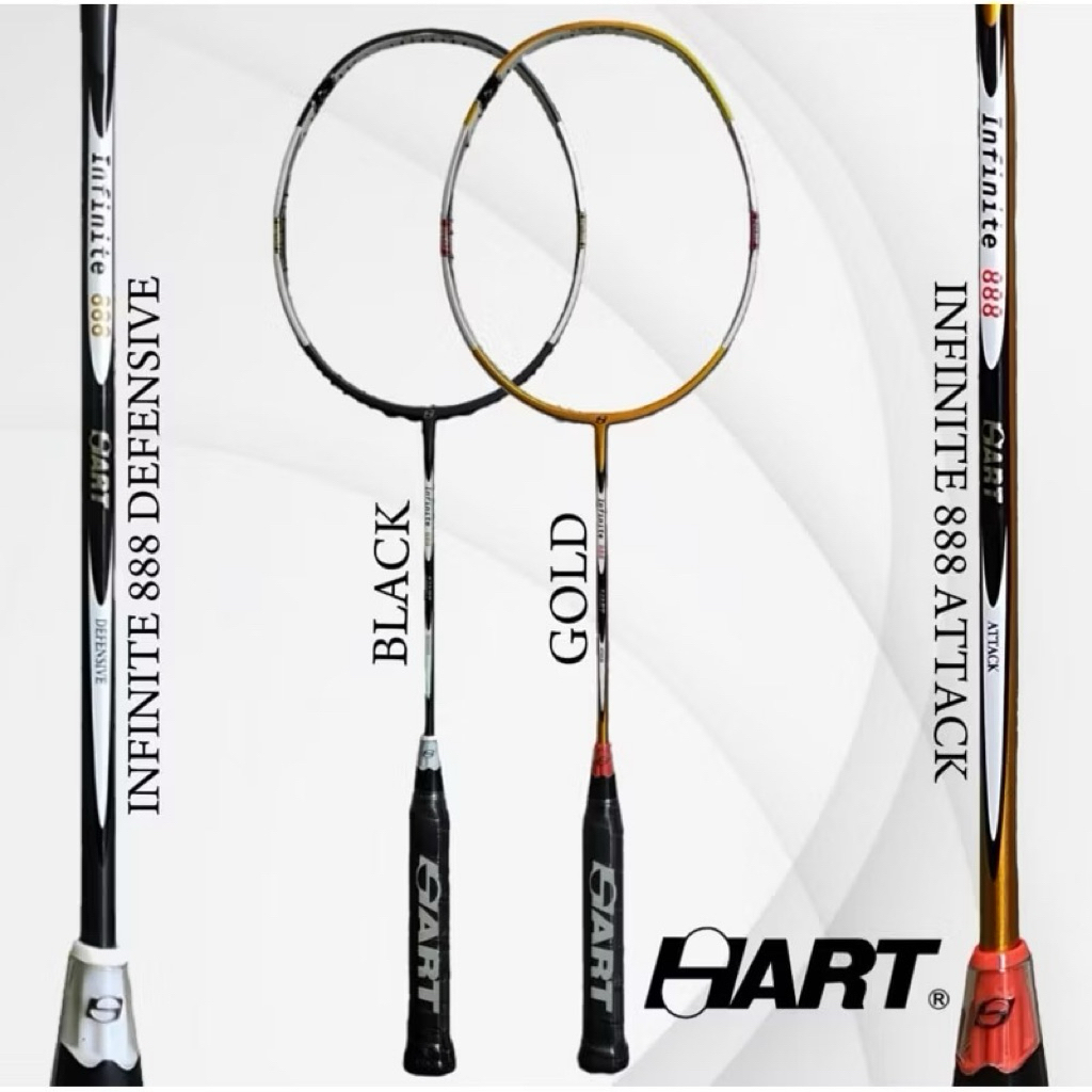 [ Original ] Raket Badminton Hart Infinite 888 Attack / Defensive 30 lbs