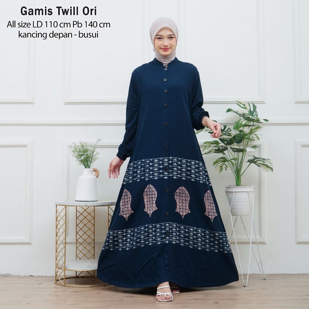 GAMIS TWILL ORI - TWILL OBBE A  |  GAMIS TWILL KANCING LD 110 | GAMIS TWILL TERBARU  BATIK PEKALONGA