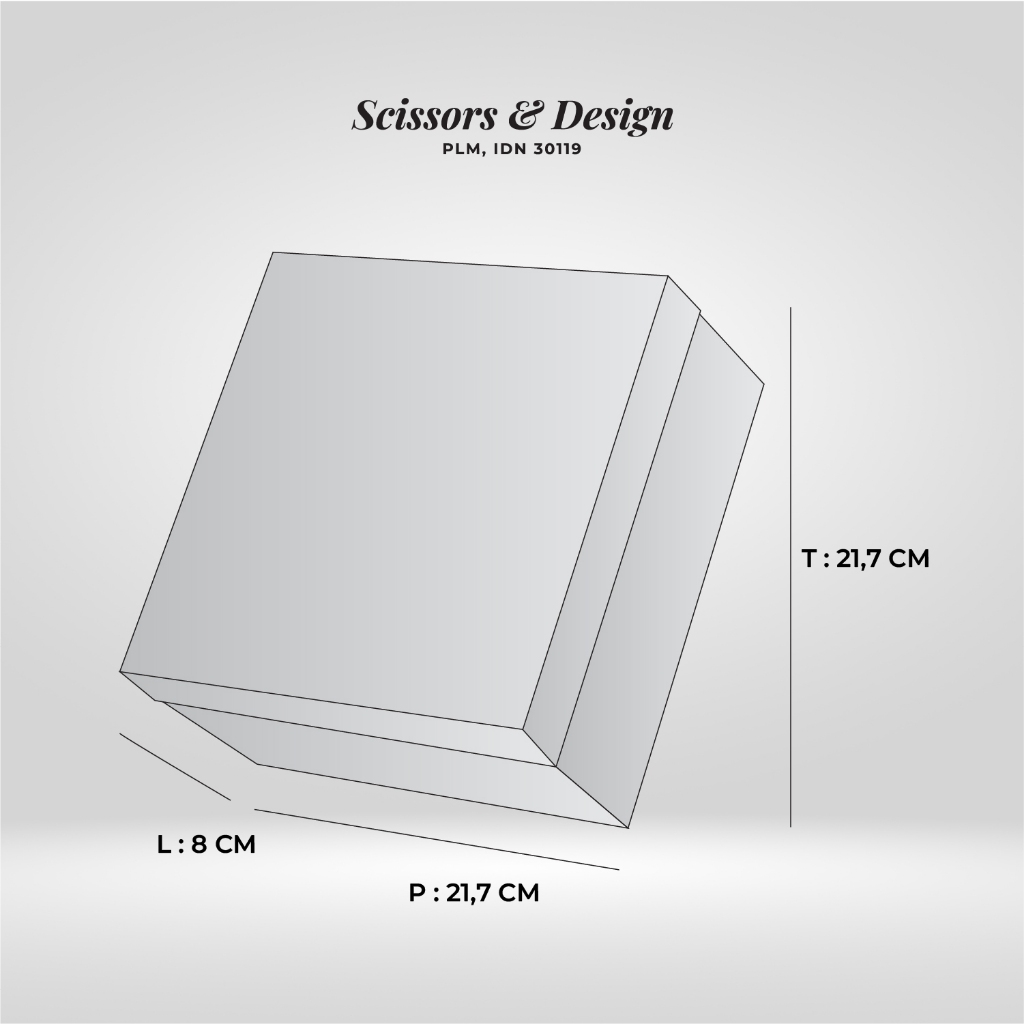 

Natal Season Hardbox Shaker Box 21,7 x 21,7 x 8 cm Scissors & design ( PRE ORDER )