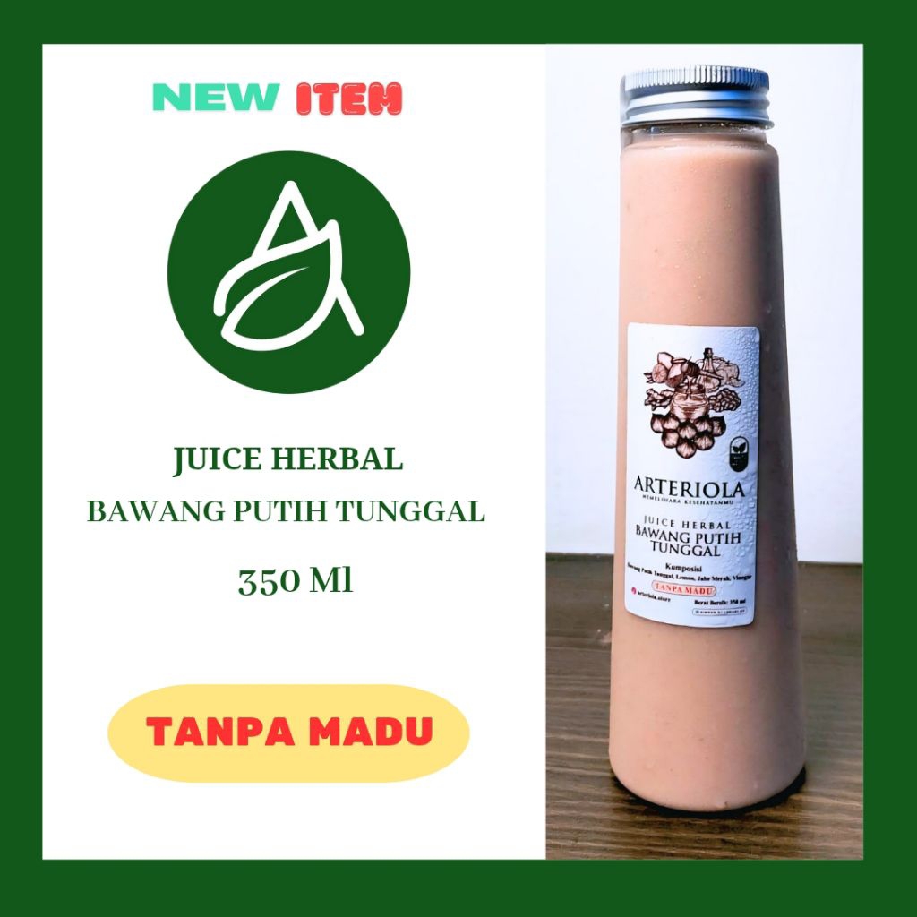 Jus Bawang Putih Tunggal Tanpa Madu - Jus Jantung Hipertensi Diet Asam Lambung