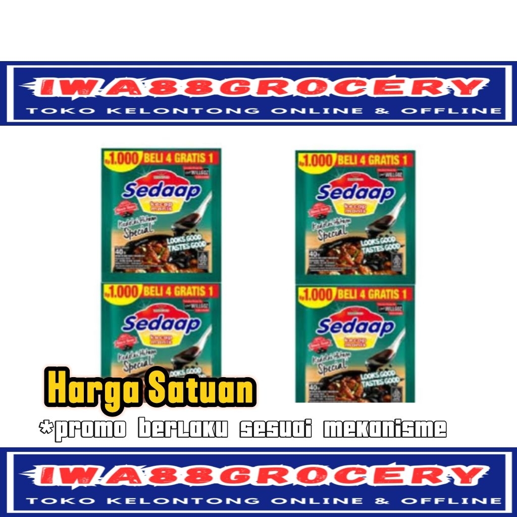 

sedaap kecap manis kedelai hitam 30 ml