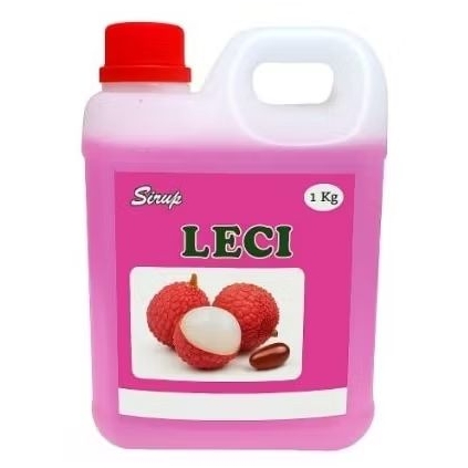 

100 % gula asli 1kg sirup rasa leci tanpa bahan pengawet dan pengental