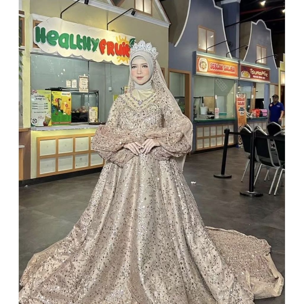 SALE Preloved GAUN JAS BESKAP PENGANTIN