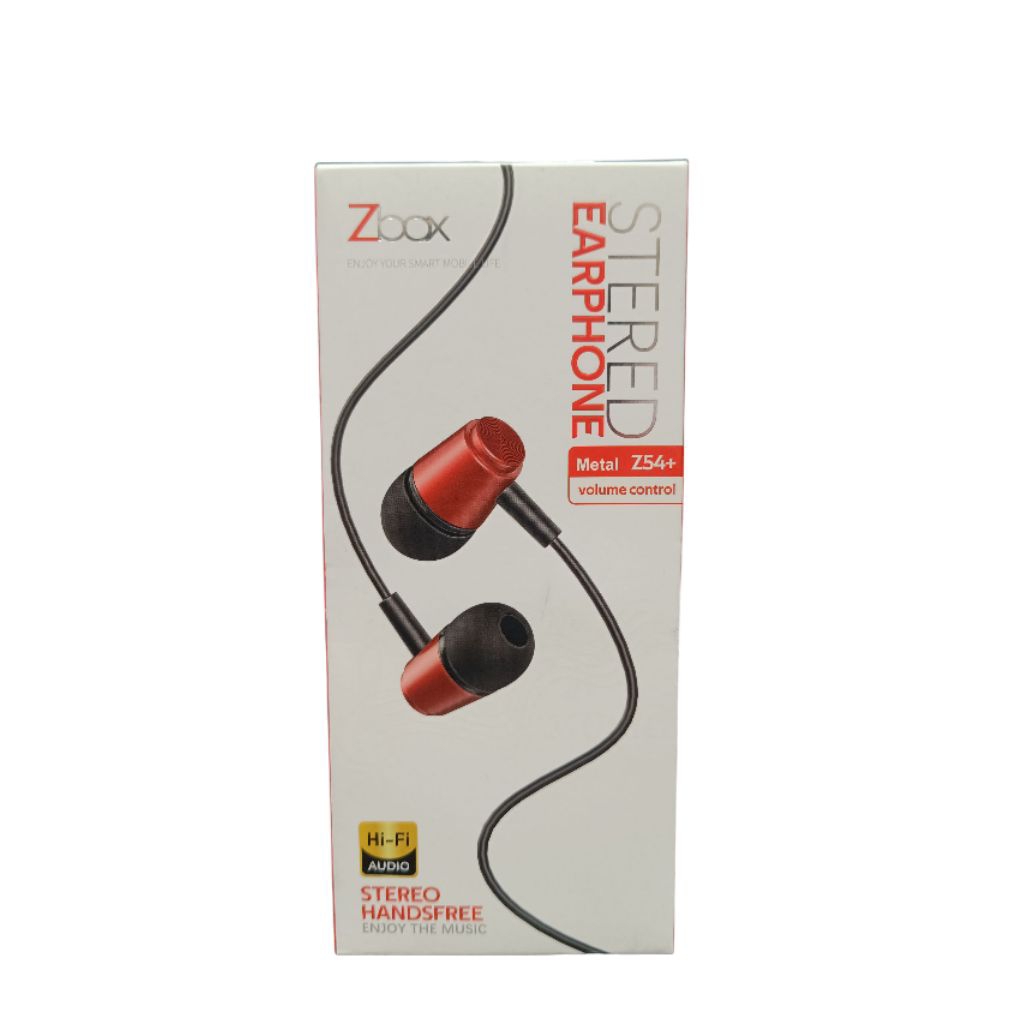 Earphone Zbox Metal Z54+ Volume Control