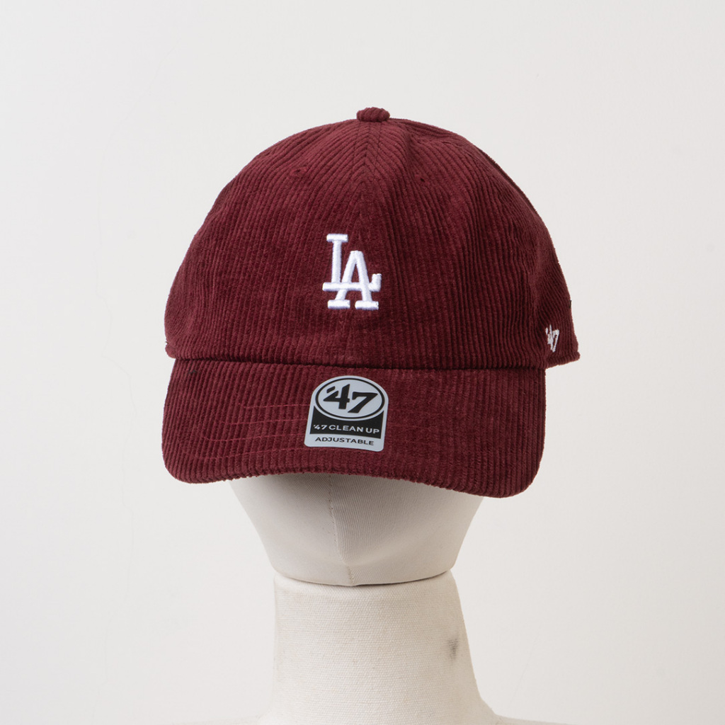 Cap Corduroy LA Baseball Maroon Korea MLB Major League Baseball Maroon
