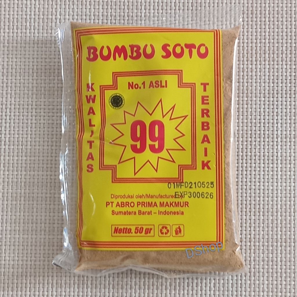 

BUMBU SOTO PADANG CAP 99 ABRO Netto 50gr