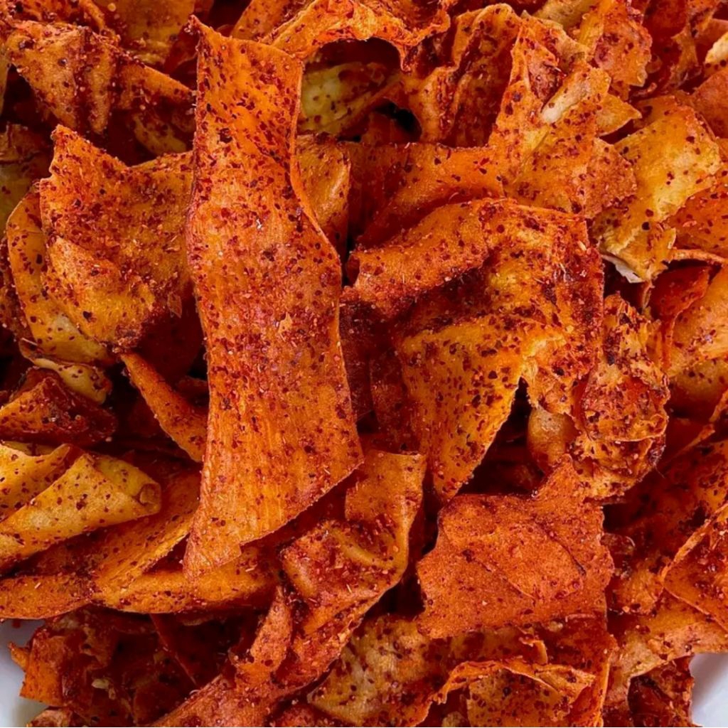 

( KRIPSET ) KERIPIK SETAN RENYAH GURIH ( KERIPIK SINGKONG ) Makan Keripik Snack Food Cemilan Pedas Murah