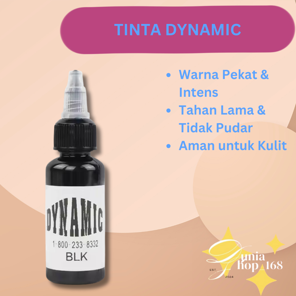 TINTA TATTOO DYNAMIC BLK 30ML / TINTA TATO DYNAMIC