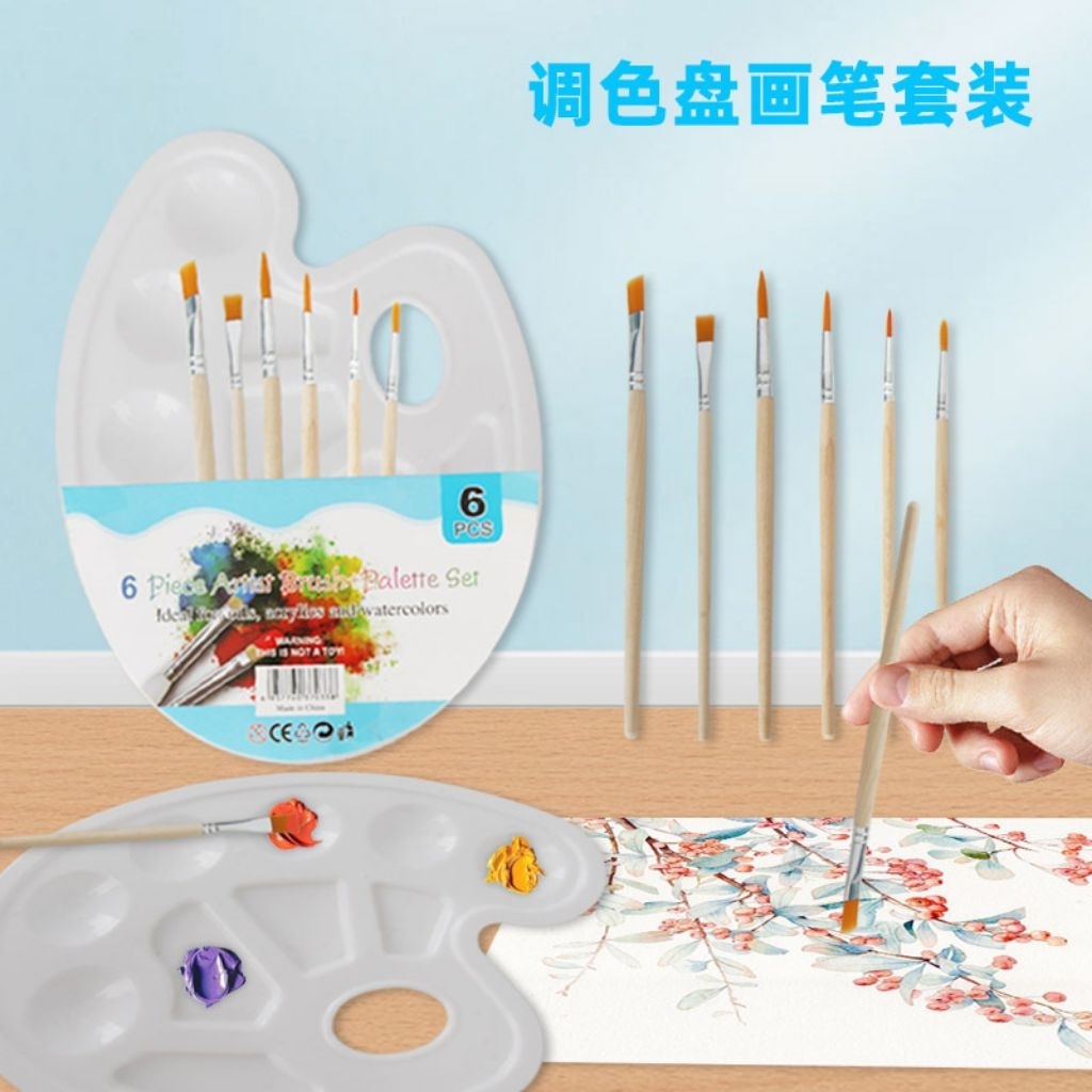 

Alat lukis satu set palet lukis + kuas