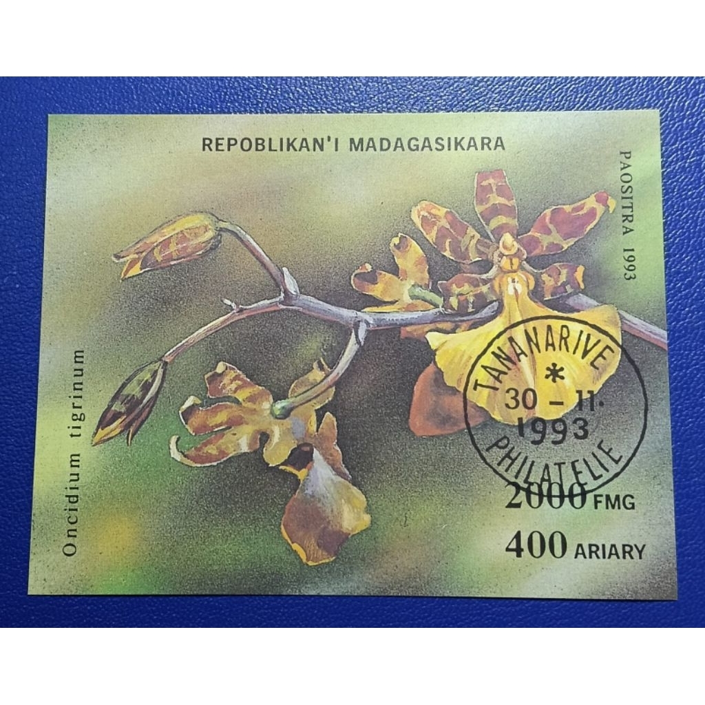 

Ss (Souvenir Sheet) Prangko Lawas LN Madagaskar Seri Bunga Thn 1993