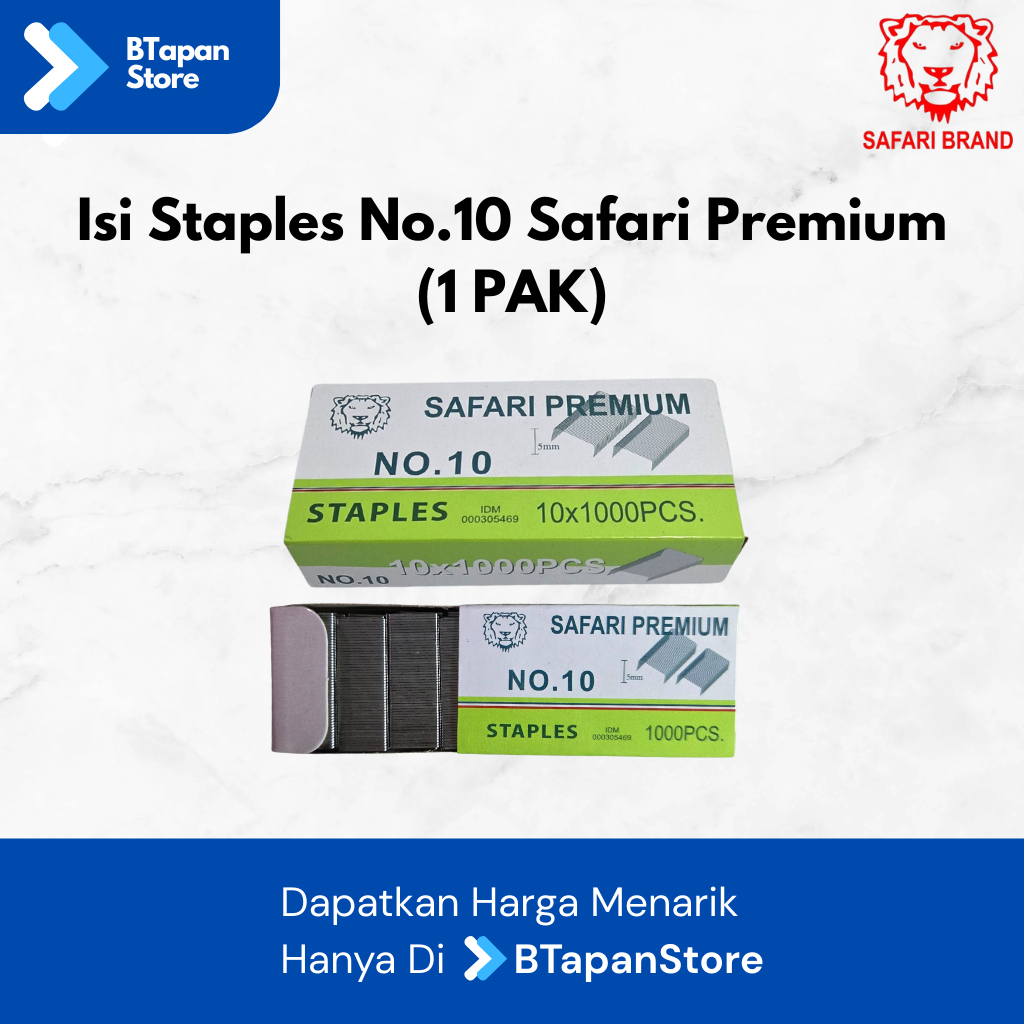 

Isi Ulang Staples SAFARI PREMIUM No.10 (1 PAK)