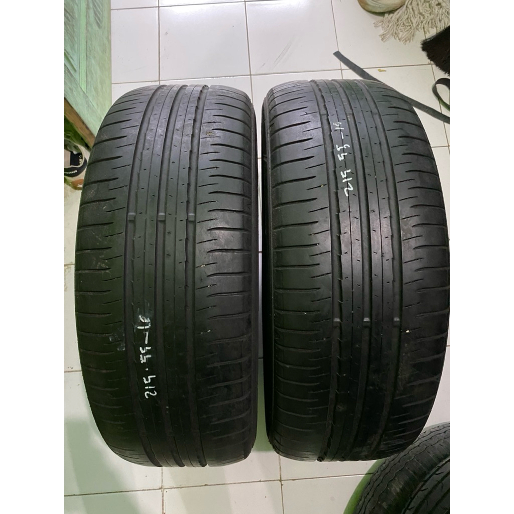 BAN COPOTAN MERK DUNLOP TYPE SP SPORT MAXX UKURAN 215/55/18 TAHUN PRODUKSI 2019 ORIGINAL MASIH TEBAL