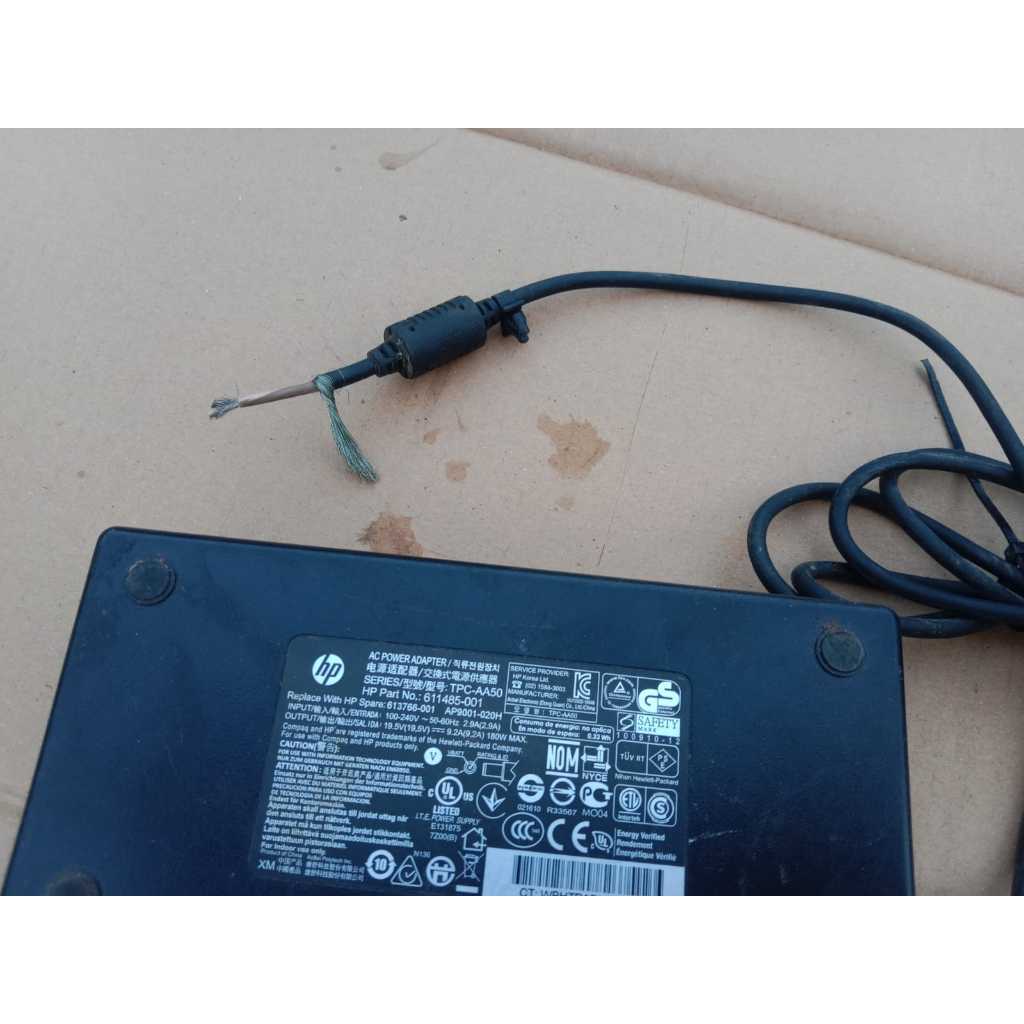 ORI charger BUNTUNG laptop HP 19.5V 9.2A 180W PART ELEKTRONIK ADAPTOR TANPA KABEL LISTRIK NORMAL