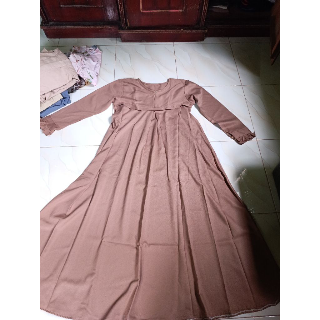 gamis coklat