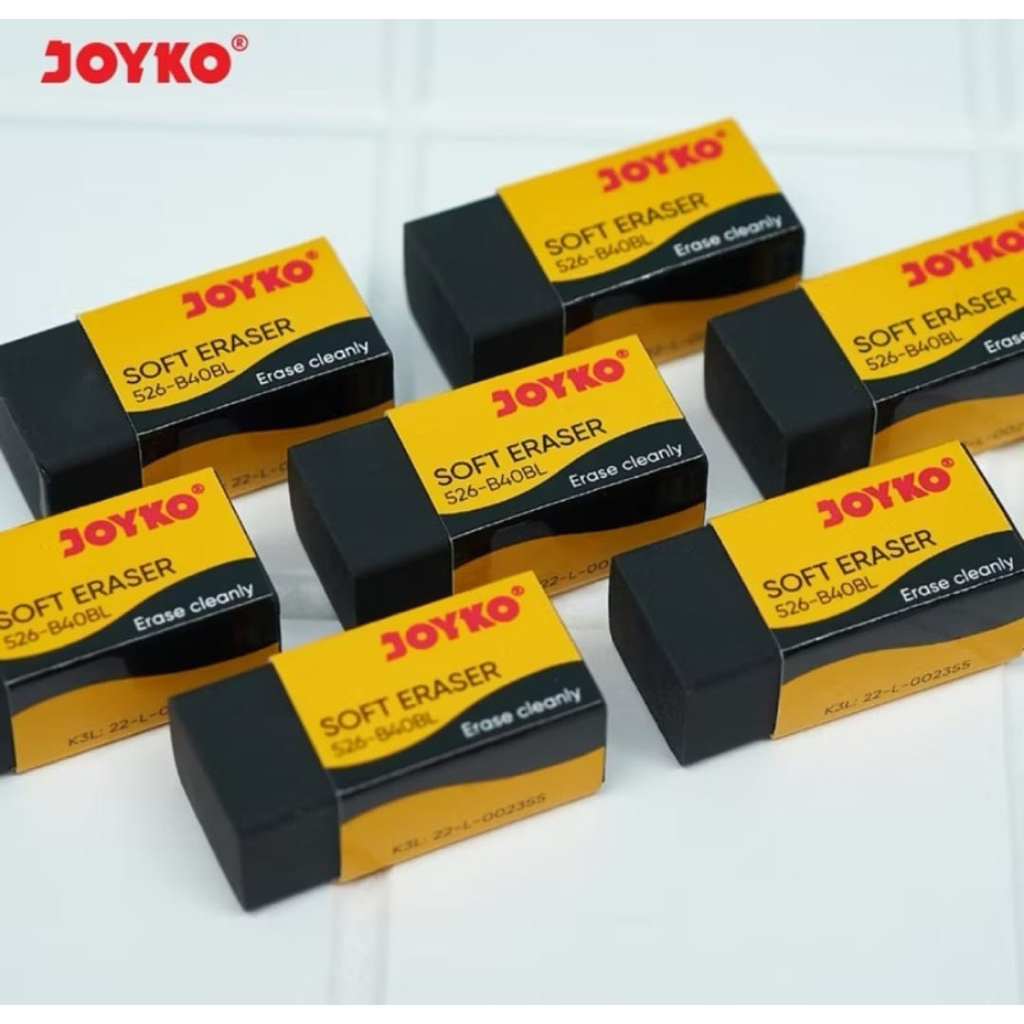 

Eraser Penghapus JOYKO Hitam eb Isi 40 Pcs 526 B40BL
