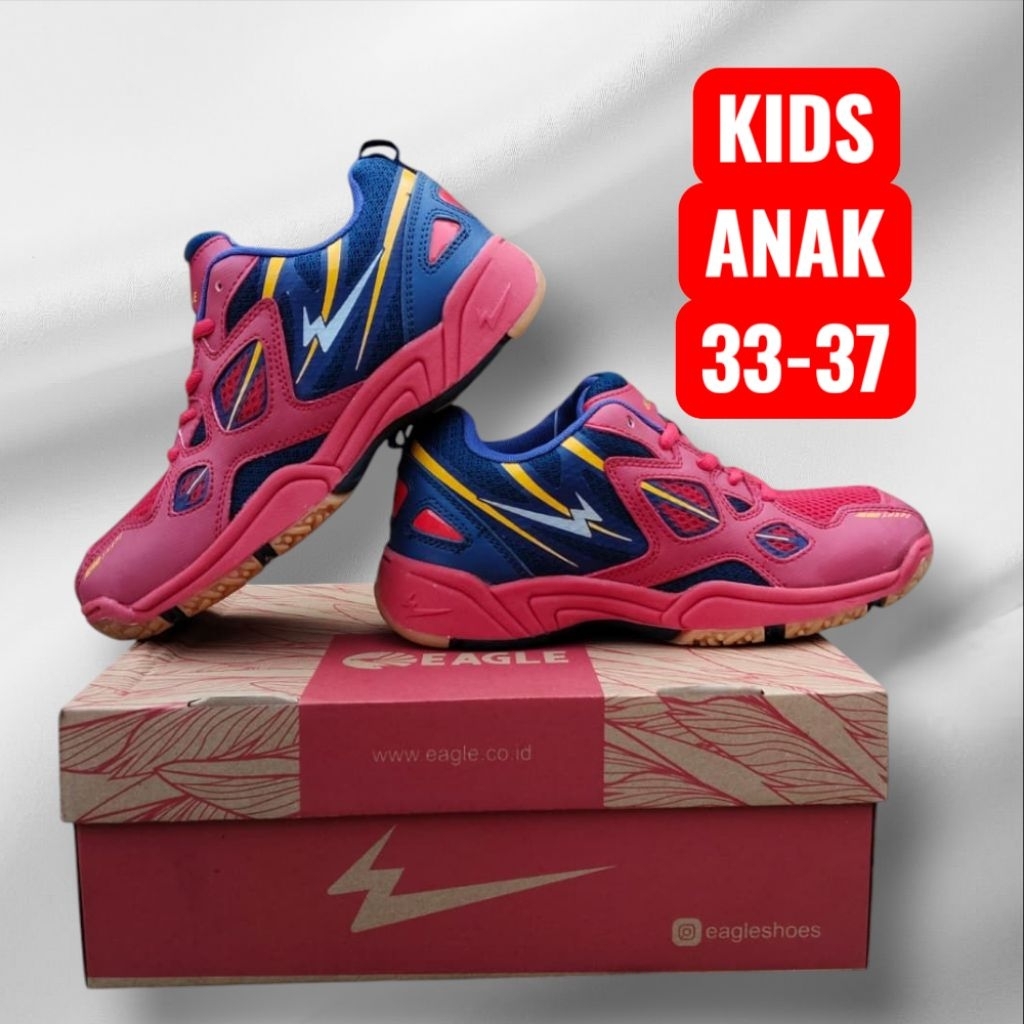 SEPATU ANAK BADMINTON // eagle  original ANAK ANAK SEPATU BULUTANGKIS