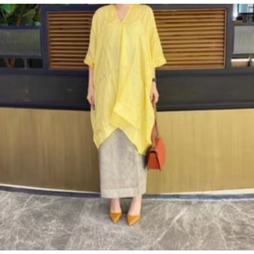 Blouse Kaftan Batik Viscose ( Hanya Atasan)