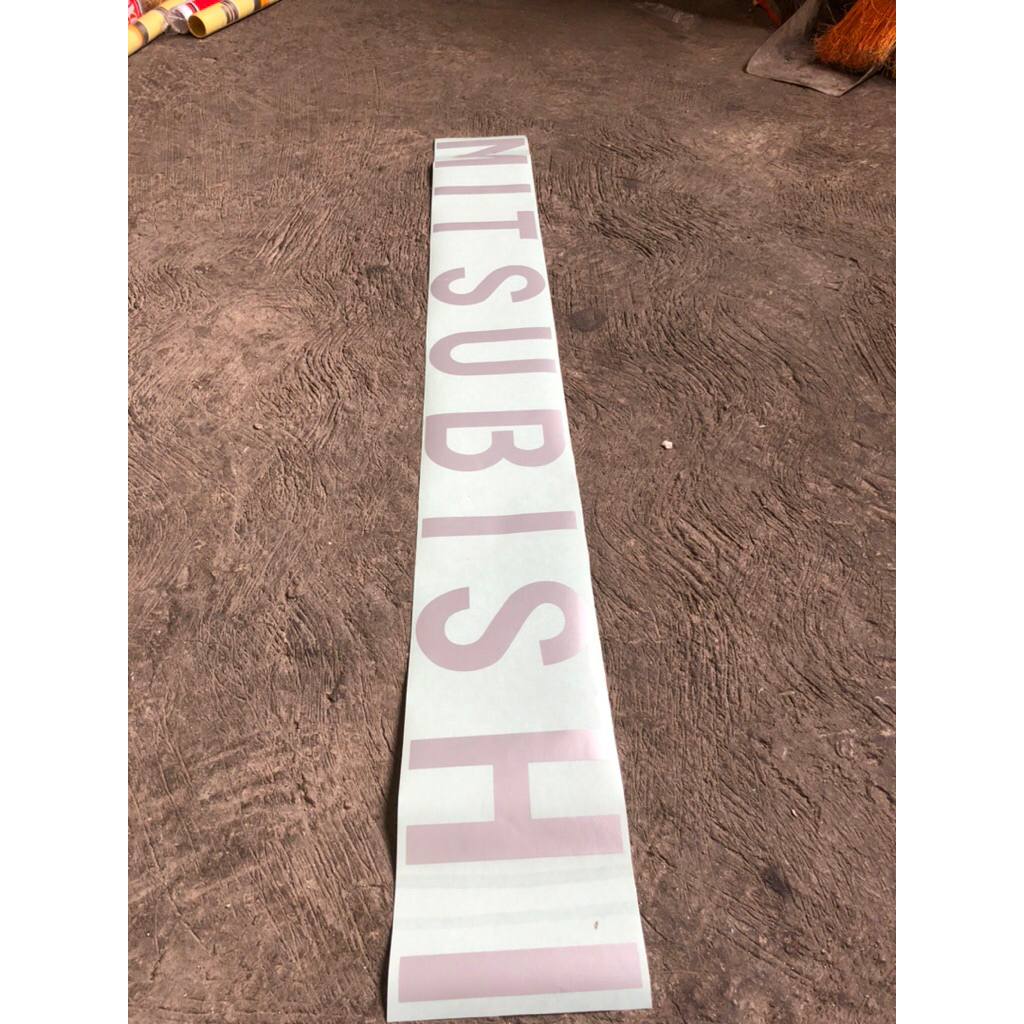 stiker pintu belakang L300 mitsubishi / stiker belakang tulisan mitsubishi L300 / stiker bak mitsubi