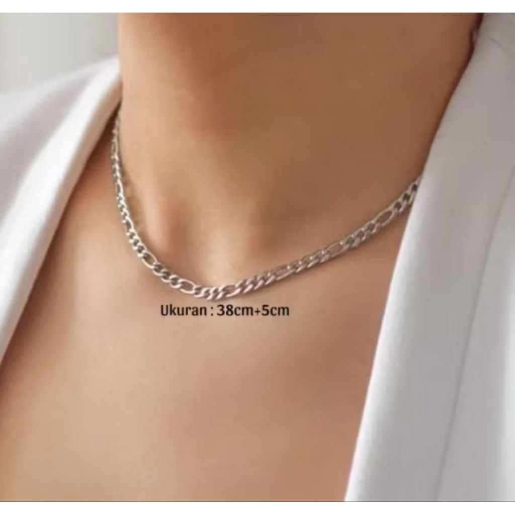 Kalung Rantai Titanium Wanita Anti Karat