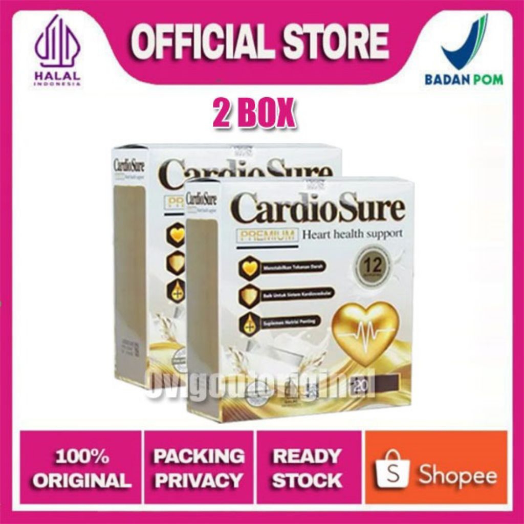 

CARDIOSURE ® Cardiosure Original 2 Box | Cardiosure Susu Untuk Menstabilkan Tekanan Darah & Jantung