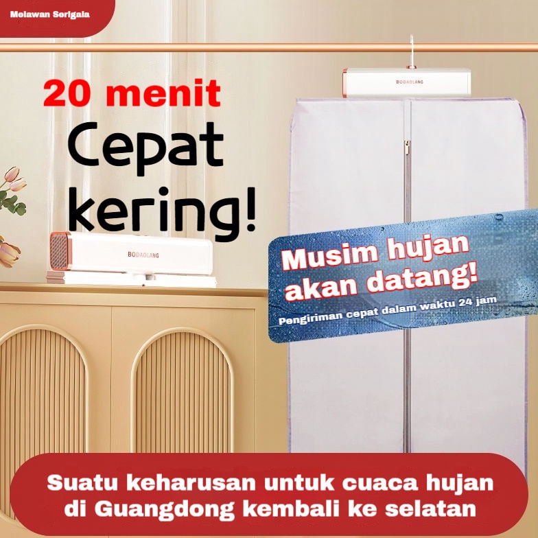 Terlaris Pengering Pakaian Lipat Listrik Mesin baju  Pakaian Portabel Pemanas Pengering Otomatis Pak