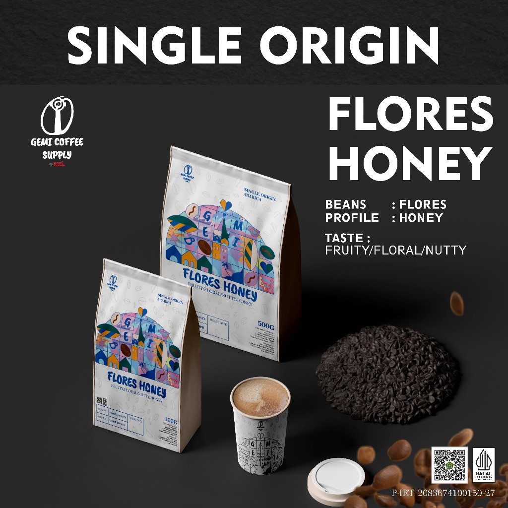 

Gemi Single Origin - Flores Honey Beans Coffee