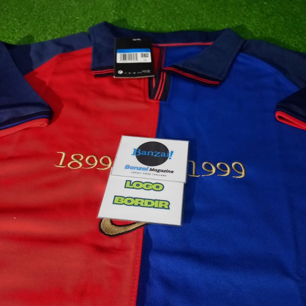 Retro Jersey Barcelona home 1899 1999 Centenary Grade Ori import