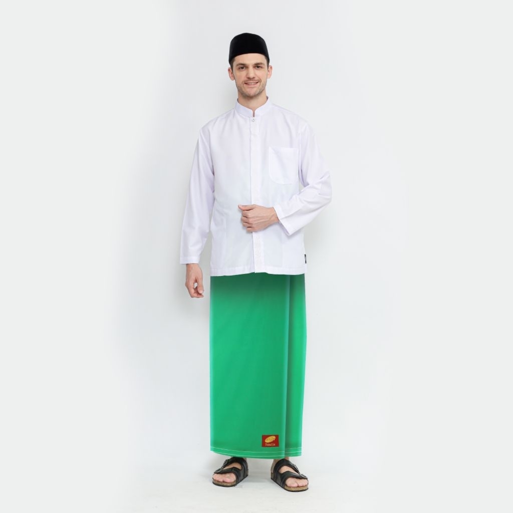 Sarung ATLAS Premium 720 Original Warna Polos Hijau Muda