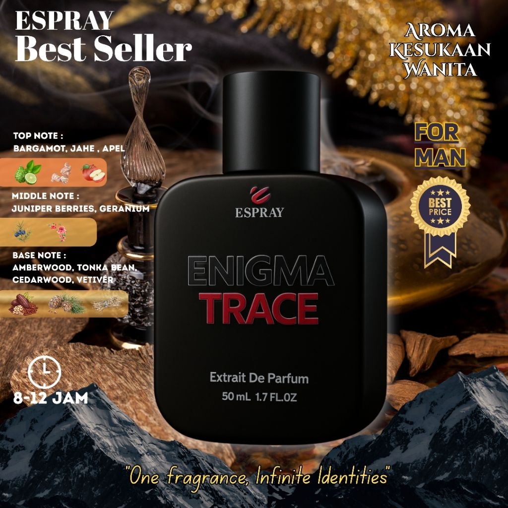 Parfum Pria Tahan Lama Parfum Premium 50 ML Parfum Enigma Trace