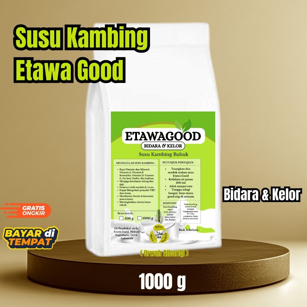 

Etawagood - Bidara & Kelor,Susu Kambing Ruqiyah, 1 kg. Langsung Dari Produsen, 70% susu