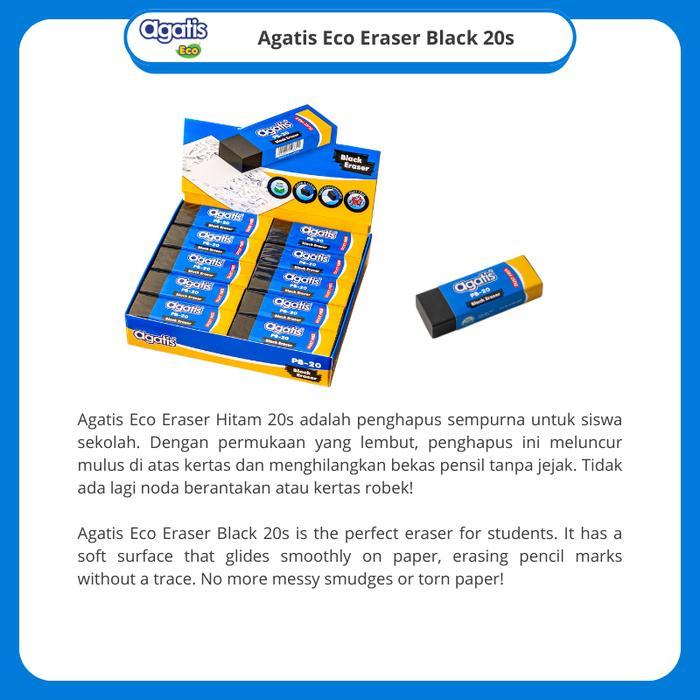 

Agatis Eraser Eco Black 20's - Tip Hitam