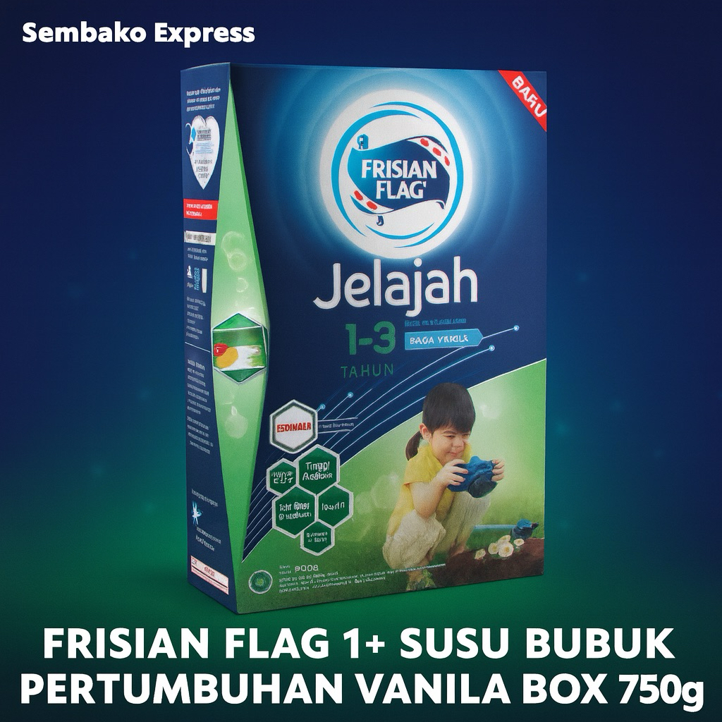 

Frisian Flag Susu Bubuk Pertumbuhan 1–3 Tahun Vanila 750g
