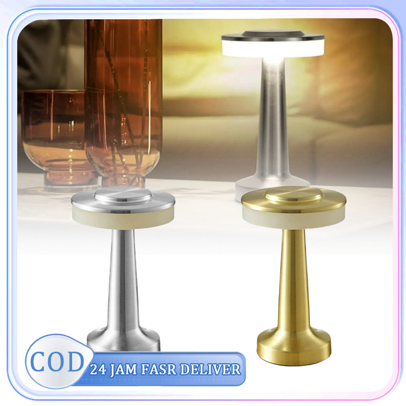 Lampu Meja Mini Lampu Meja Hias Touch Led Lampu Meja Bar Estetik Lampu Meja Hias Touch LED USB