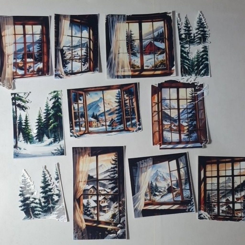 

ARTDOESWORK Winter window 1 stiker supergloss