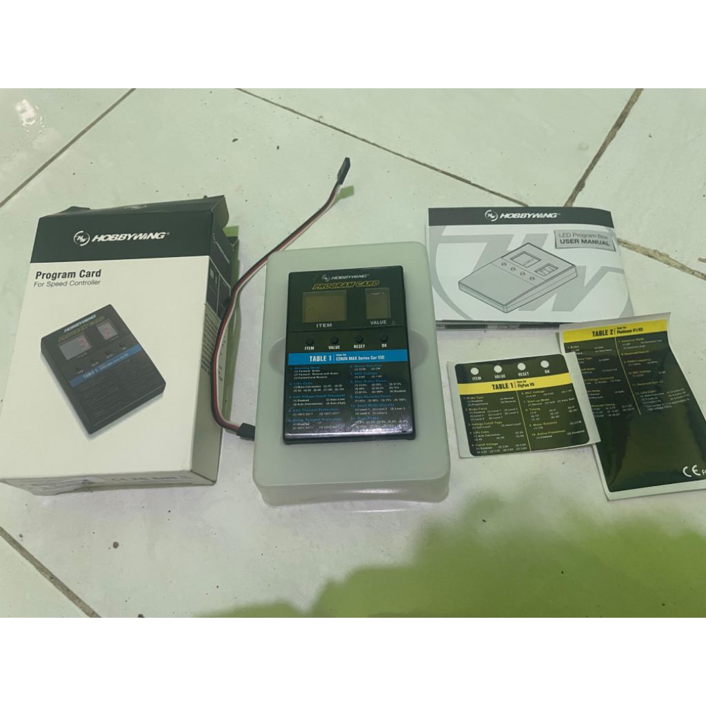 program card esc hobbywing