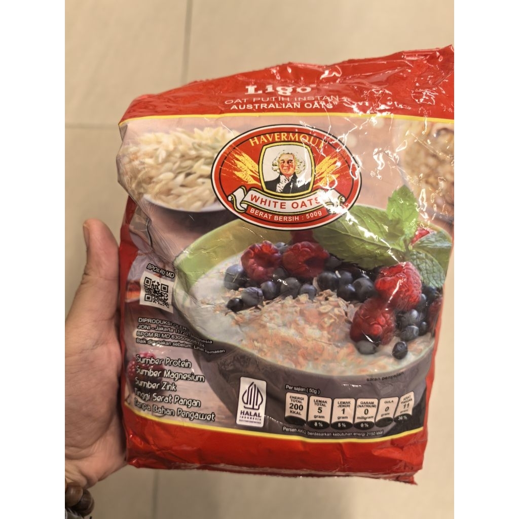 

LIGO OAT INSTANT 500GR. LIGO HAVERMOUT WHITE OAT. INSTANT OAT