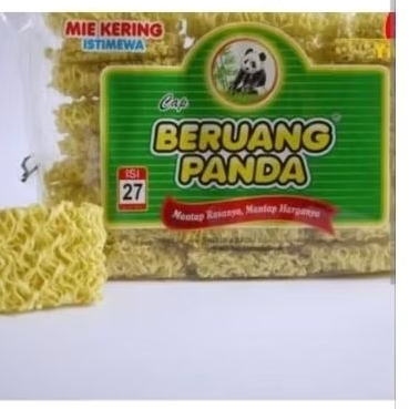 

Mie Keriting cap beruang panda besar