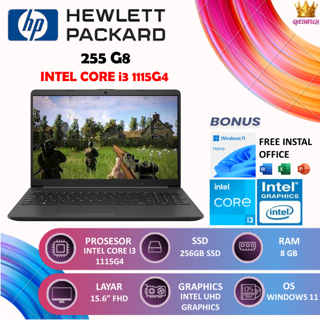 HP 250 G8 INTEL Core i3 1115G4 [8GB/256GB] Windows 11 15.6FHD