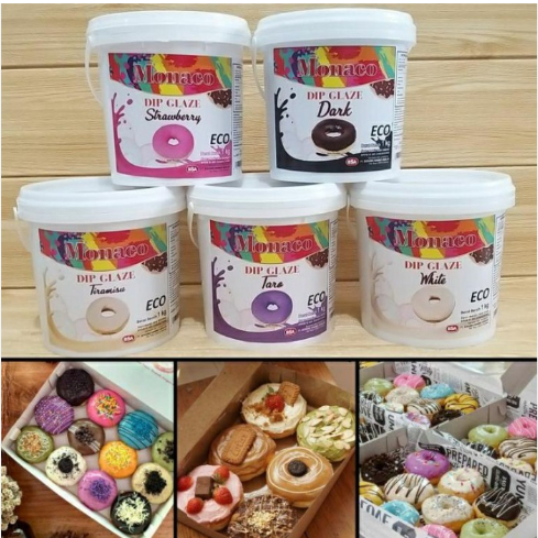 

MONACO DIP GLAZE ALL VARIAN 1KG / MONACO DIP GLAZE Topping DONAT