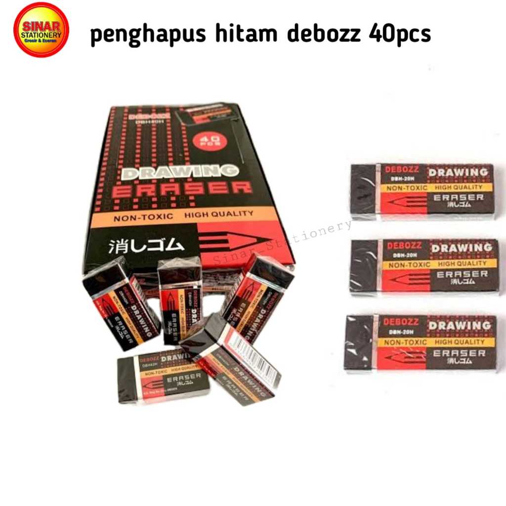 

Debozz Penghapus Hitam 40pcs