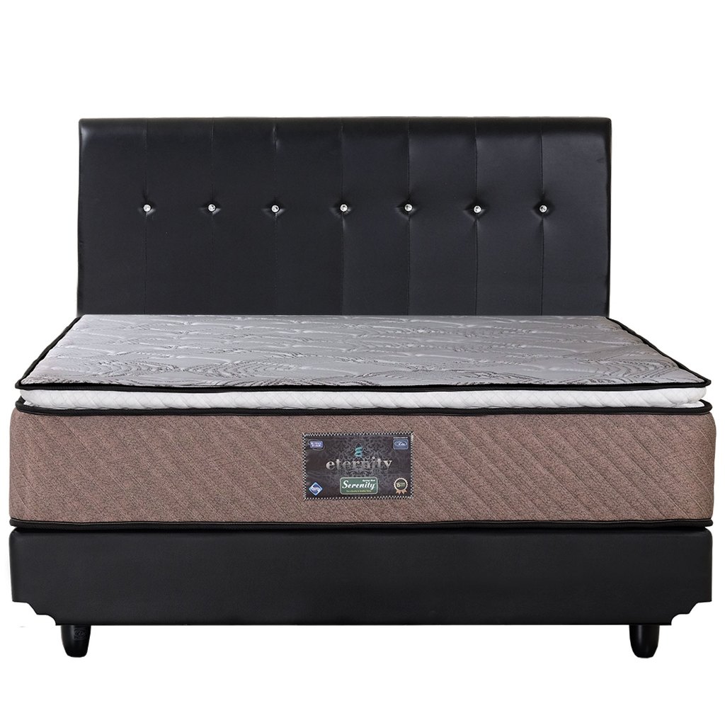 Kasur Spring bed Elite Serenity Eternity Pillowtop Set Divan Headboard Serena / Spring Bed Set