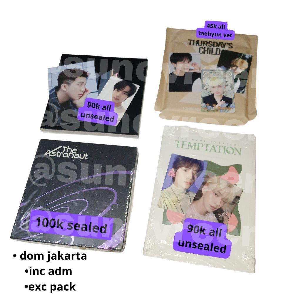[READY] Album BTS Proof compact unseald The Astronaut Sealed TXT Lullaby Soobin ver. Unsealed fullse