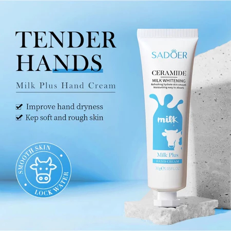SADOER Milk hand cream 30g Hydrating and moisturizing