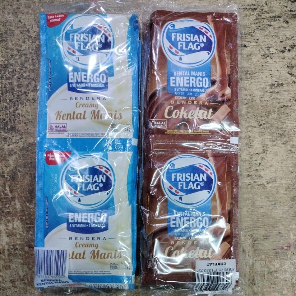 

susu kental manis SKM sachet Frisian flag