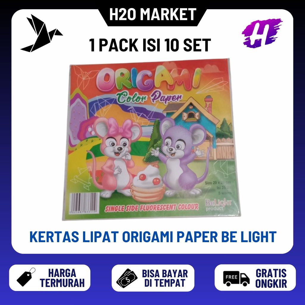 

❤️H2O❤️ [SET] KERTAS LIPAT ORIGAMI PAPER BE LIGHT