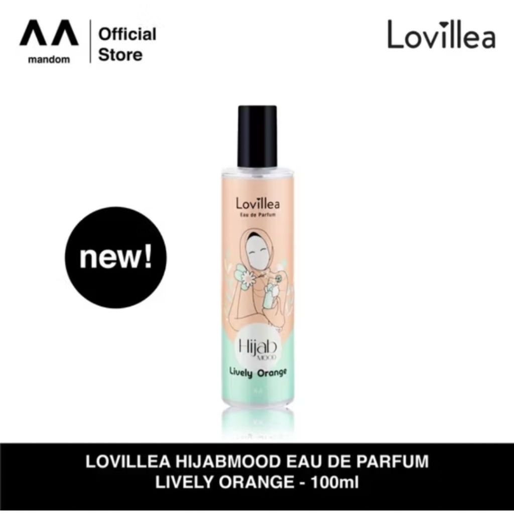 LOVILLEA Hijabmood Eau De Parfum Lively Orange 100ml / Lovillea / Lovillea mandom / Lovillea Biru / 